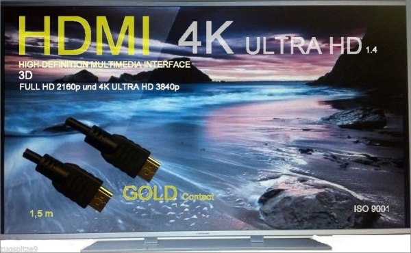 Hight Speed HDMI Kabel 1.4 Ultra HD Ready
